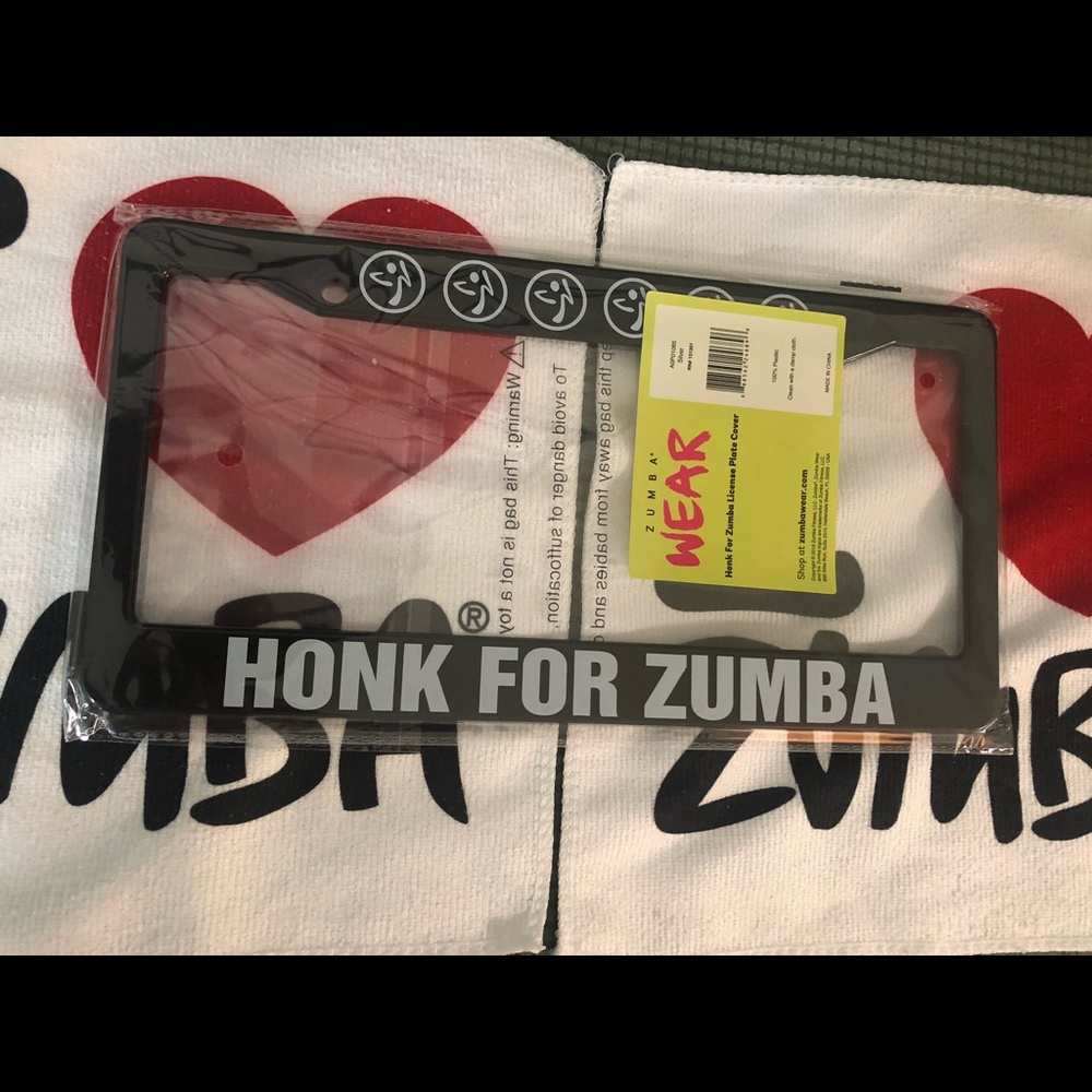 Zumba License plate covers